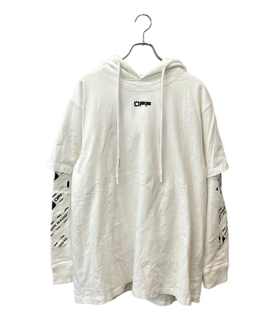 OFF-WHITE パーカー メンズ SIZE M オフホワイト