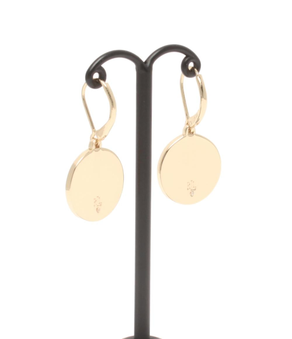 美品 ラルフローレン ピアス ゴールドプレーテッド ロゴ ドロップ レディース RALPH LAUREN