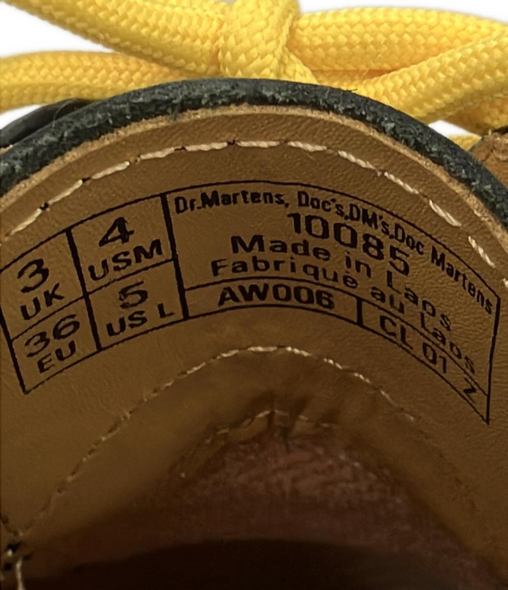 【美品】ドクターマーチン 3ホールシューズ　ケア用品・中敷 10085 ドクターマーチン イエローステッチ 3ホールシューズ 10085
