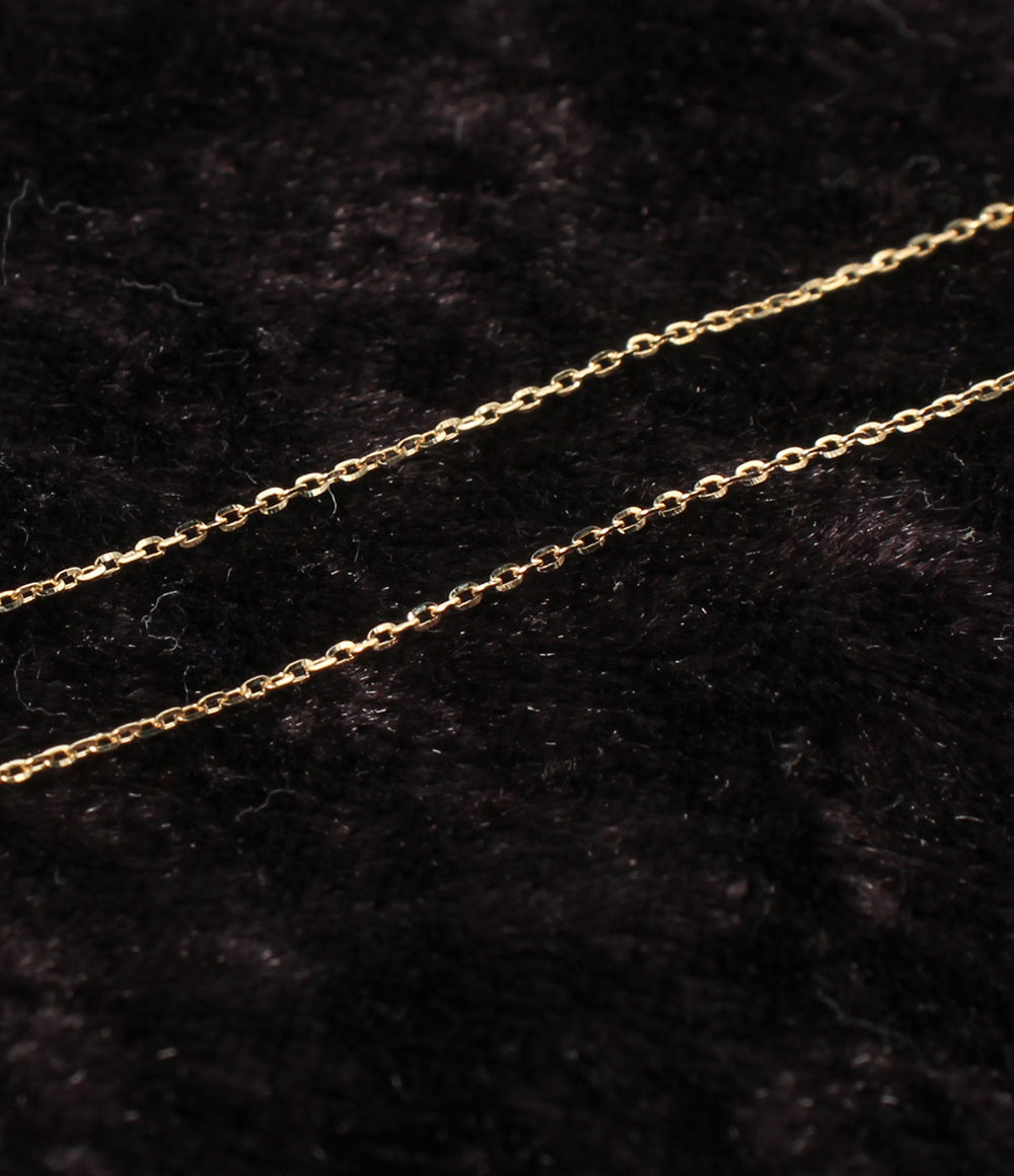 美品 NOJESS ネックレス K10 ダイヤ 0.066ct フラワーモチーフ 花モチーフ レディース ノジェス