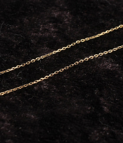 美品 NOJESS ネックレス K10 ダイヤ 0.066ct フラワーモチーフ 花モチーフ レディース ノジェス