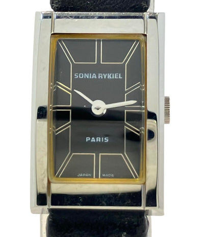 ソニアリキエル 腕時計 クオーツ ブラック SR8021 レディース Sonia Rykiel