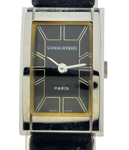 ソニアリキエル 腕時計 クオーツ ブラック SR8021 レディース Sonia Rykiel
