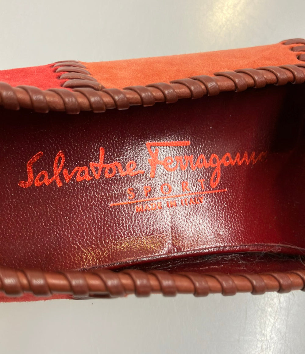 Salvatore Ferragamo パッチワークローファー スエード レディース SIZE 7 C (24.5cm) サルヴァトーレフェラガモ