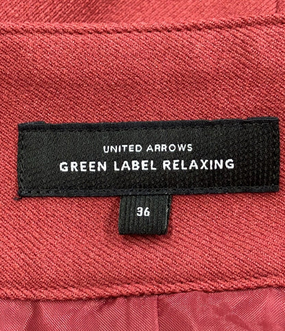 美品 グリーンレーベルリラクシング バックタックフレアスカート レディース SIZE 36 (S) green label relaxing