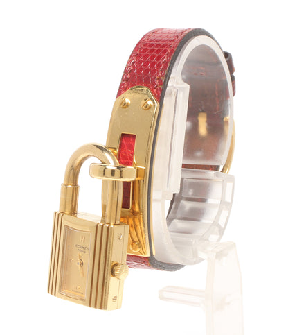 HERMES 腕時計 〇S刻印 ケリー クオーツ ゴールド レディース エルメス