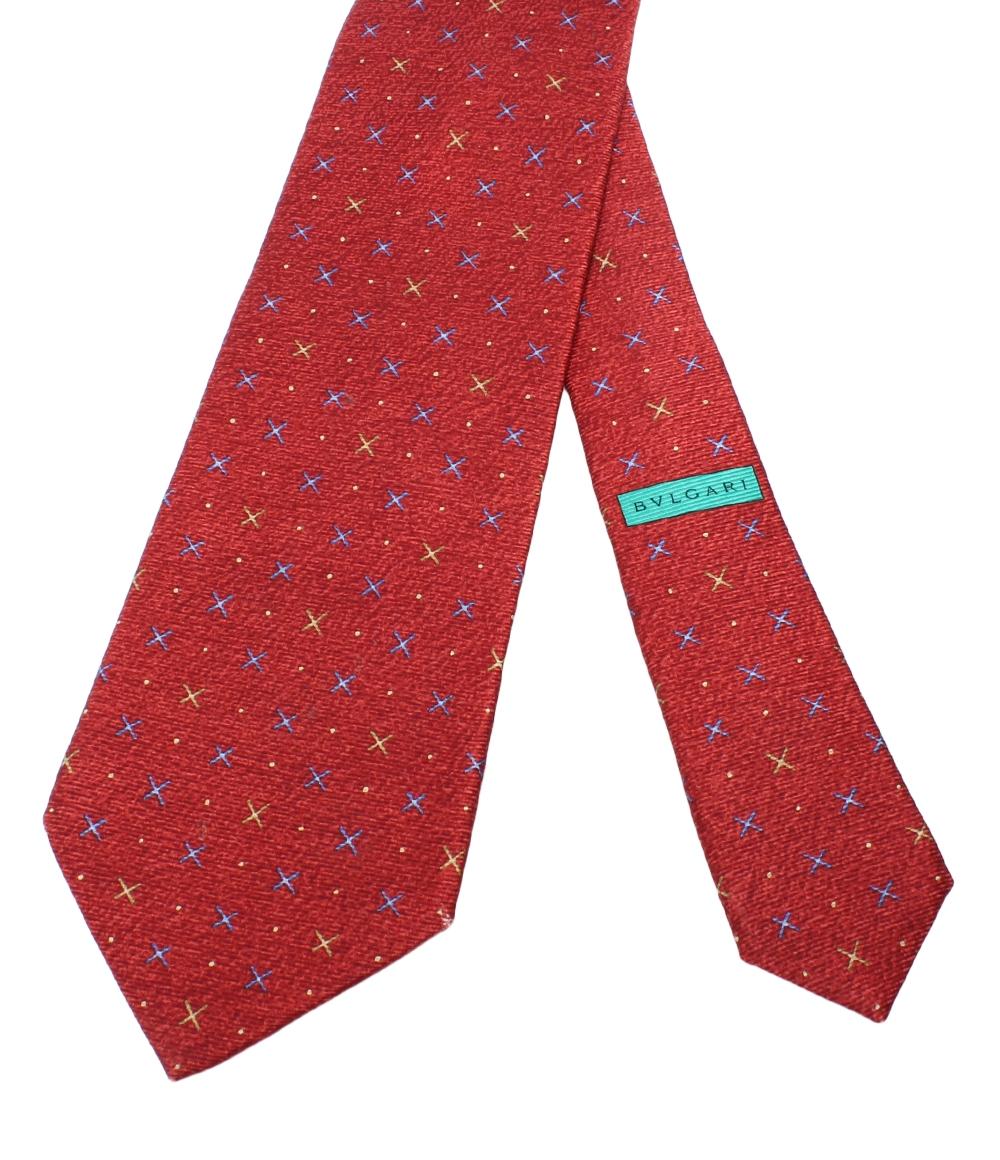 ブルガリ ネクタイ シルク100％ メンズ BVLGARI