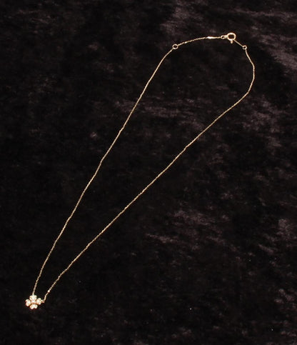 美品 ヴァンドームアオヤマ ネックレス K10 ダイヤ フラワーモチーフ レディース VENDOME AOYAMA