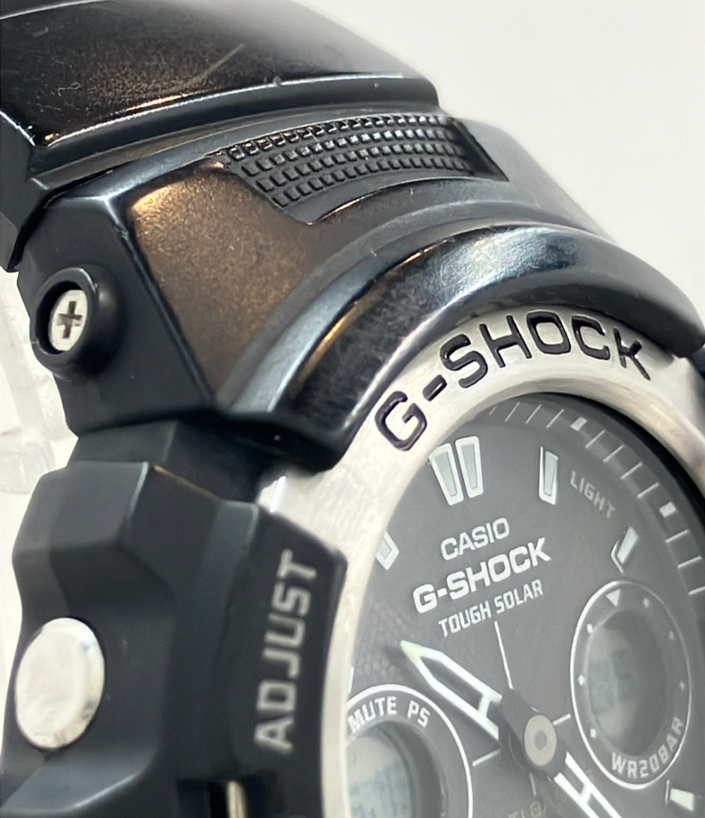 CASIO 腕時計 G-SHOCK ソーラー ブラック AWG-100 メンズ カシオ