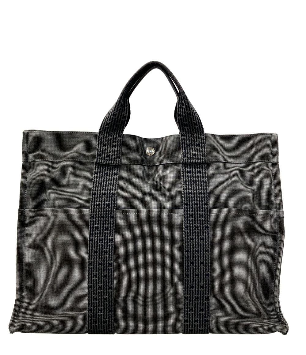 訳あり HERMES トートバッグ ハンドバッグ エールラインMM メンズ エルメス