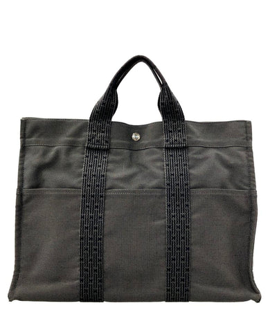 訳あり HERMES トートバッグ ハンドバッグ エールラインMM メンズ エルメス