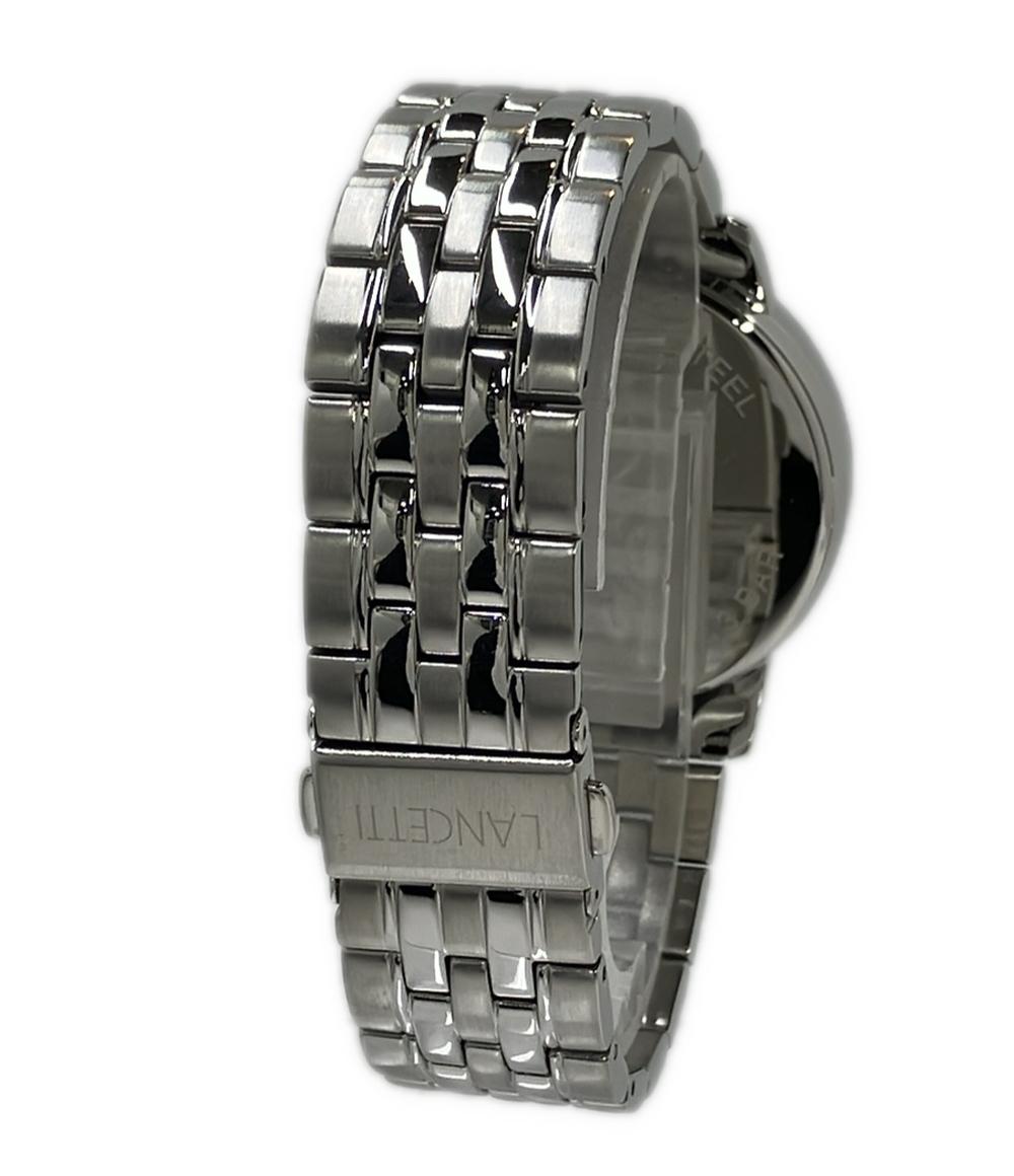 美品 LANCETTI 腕時計 ソーラー ホワイト LT-6865 メンズ ランチェッティ