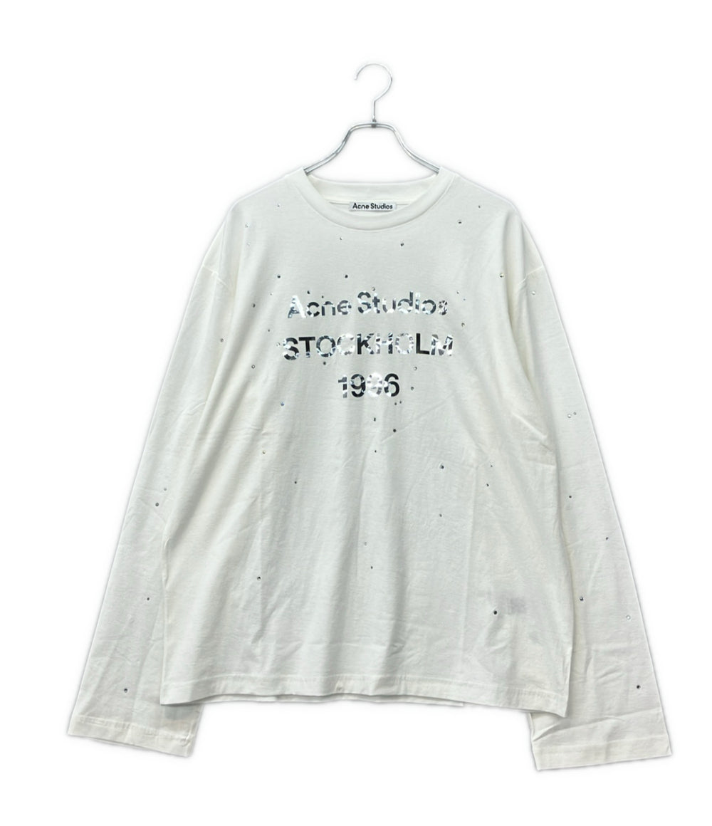 Acne Studios 長袖 Tシャツ ラインストーン FN-UX-TSHI000231 メンズ レディース SIZE M アクネ ストゥディオズ