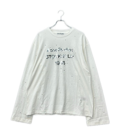 Acne Studios 長袖 Tシャツ ラインストーン FN-UX-TSHI000231 メンズ レディース SIZE M アクネ ストゥディオズ
