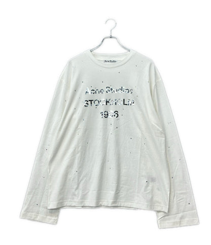 Acne Studios 長袖 Tシャツ ラインストーン FN-UX-TSHI000231 メンズ レディース SIZE M アクネ ストゥディオズ
