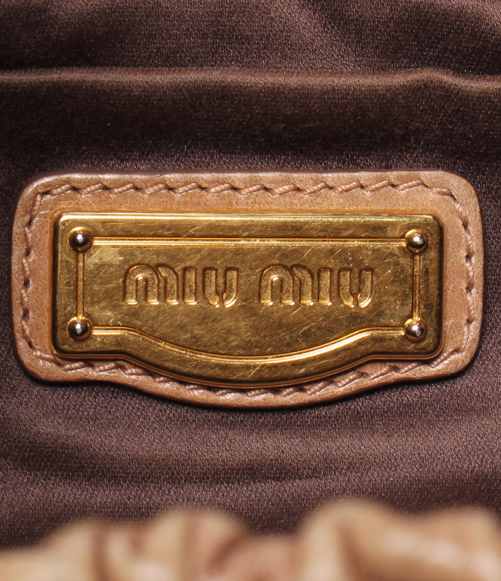 MIUMIU 2WAY ハンドバッグ ショルダーバッグ 斜め掛け ヴィッテロ リュクス RT0383 レディース ミュウミュウ