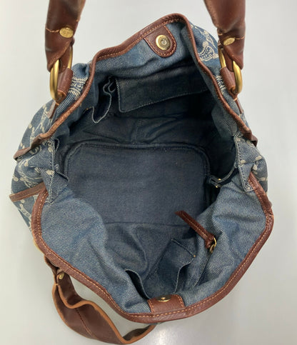 CELINE ショルダーバッグ トートバッグ 肩掛け デニム レザー レディース セリーヌ