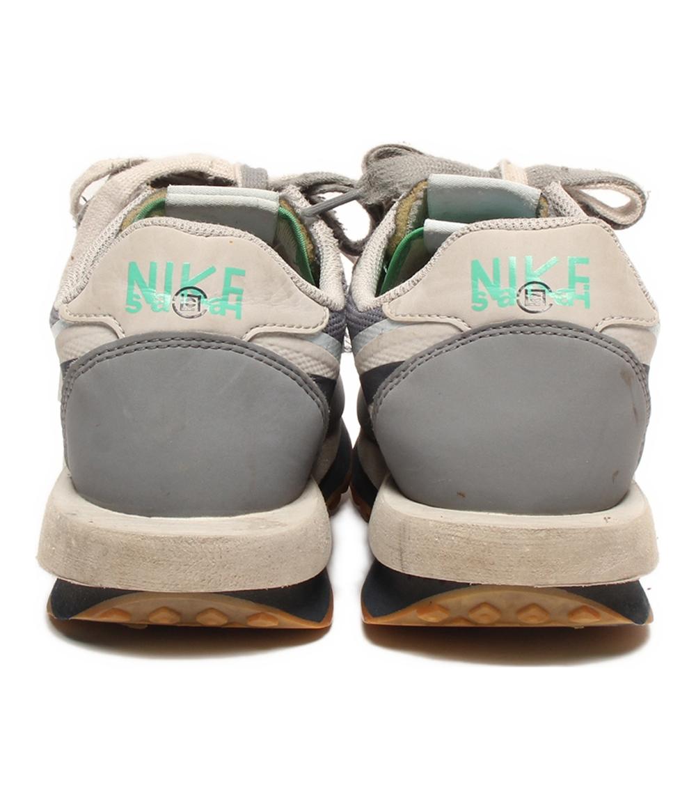 NIKE ローカットスニーカー×CLOT ×Sacai Grey Obsidian Cool Grey LD ワッフル DH3114-001 レディース SIZE 24.0 (L) ナイキ
