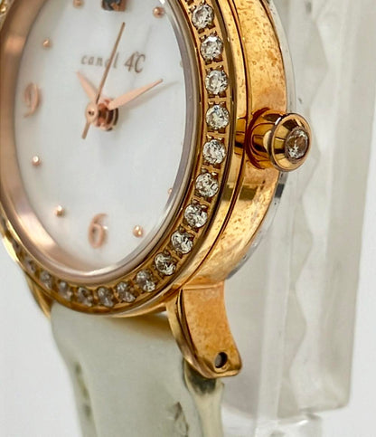 canal4℃ 腕時計 クオーツ シェル レディース カナルヨンドシー