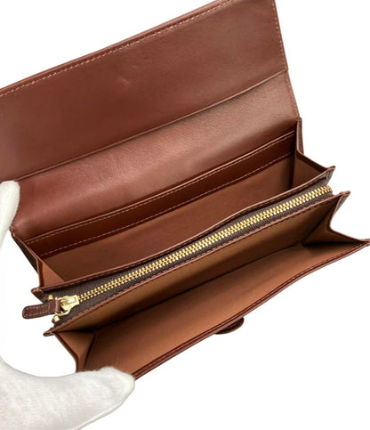 美品 russet ダブルホック 長財布 レディース ラシット