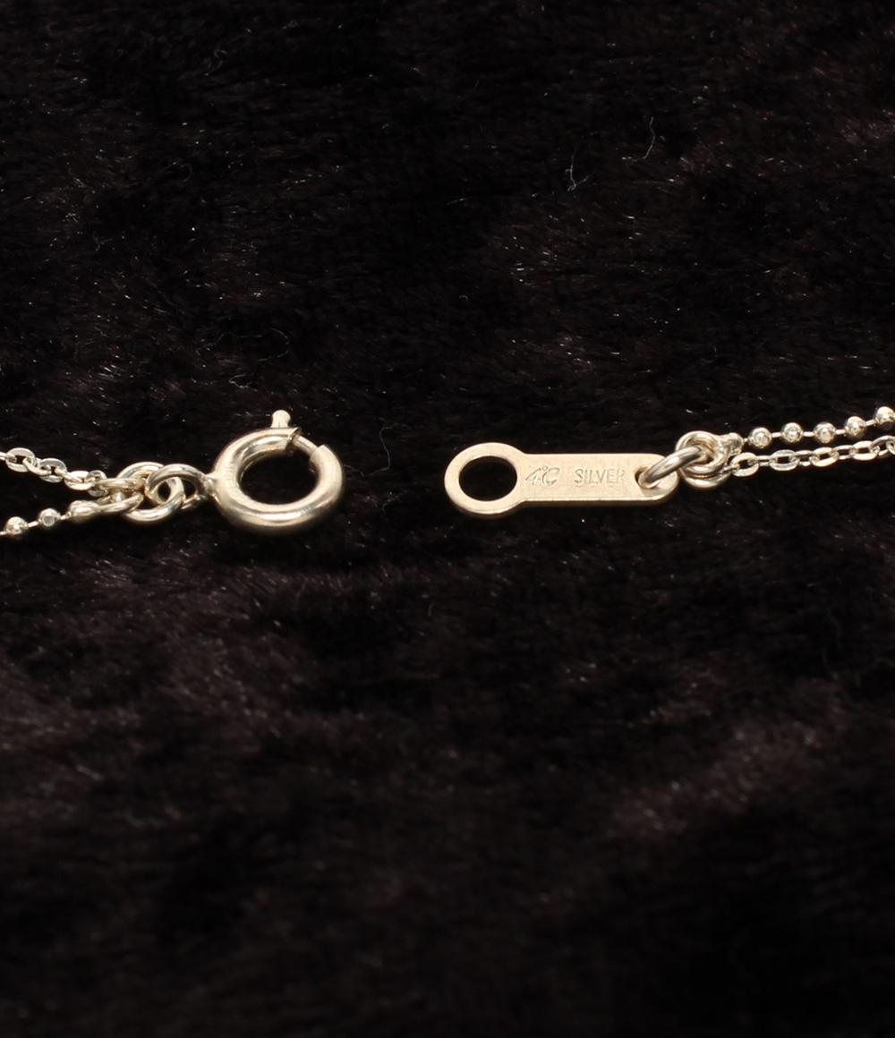 ヨンドシー 2連ネックレス SV ハートモチーフ レディース 4℃