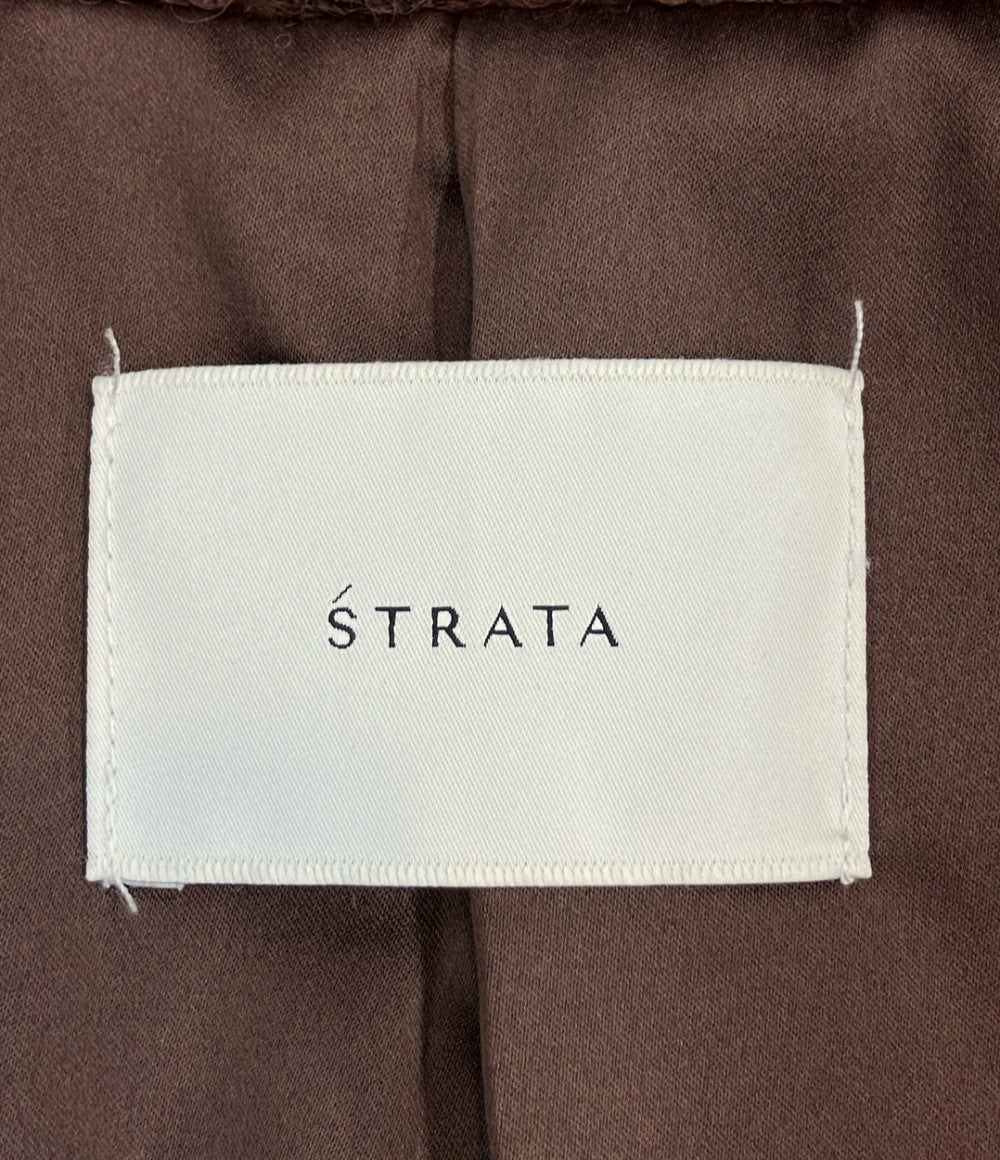 STRATA ウールループダブルコート レディース SIZE ワンサイズ (M) エストラータ
