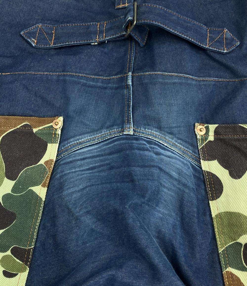 JUNYA WATANABE COMME des GARCONS MAN サルエルデニムパンツ カモ柄ポケット メンズ SIZE S ジュンヤワタナベ コムデギャルソン マン