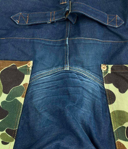 JUNYA WATANABE COMME des GARCONS MAN サルエルデニムパンツ カモ柄ポケット メンズ SIZE S ジュンヤワタナベ コムデギャルソン マン