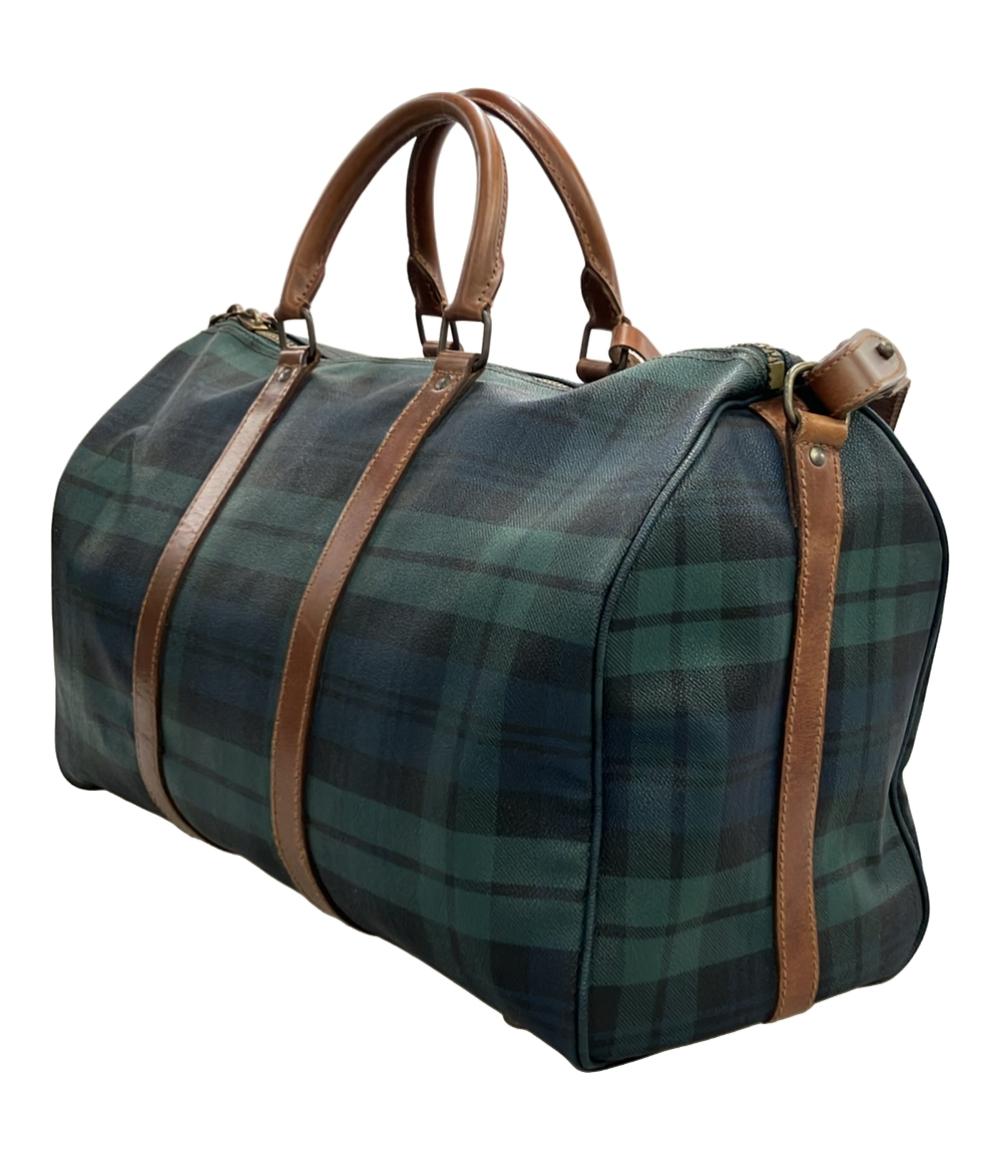 POLO RALPH LAUREN ボストンバッグ ショルダーバッグ 2WAY 斜め掛け チェック柄 レディース ポロラルフローレン