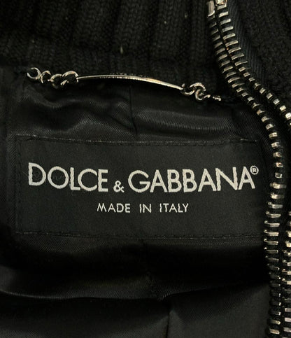 DOLCE&GABBANA レザージャケット ダブルジップ  マルチジップ フェイクレイヤード ジャケット ブルゾン MULTI POCKET FAKE LAYERED BATTING JACKET