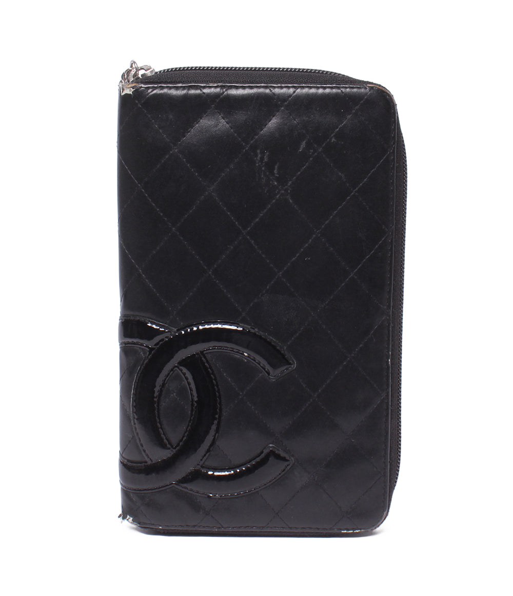 CHANEL 長財布 オーガナイザー シルバー金具 14番台 カンボン レディース シャネル