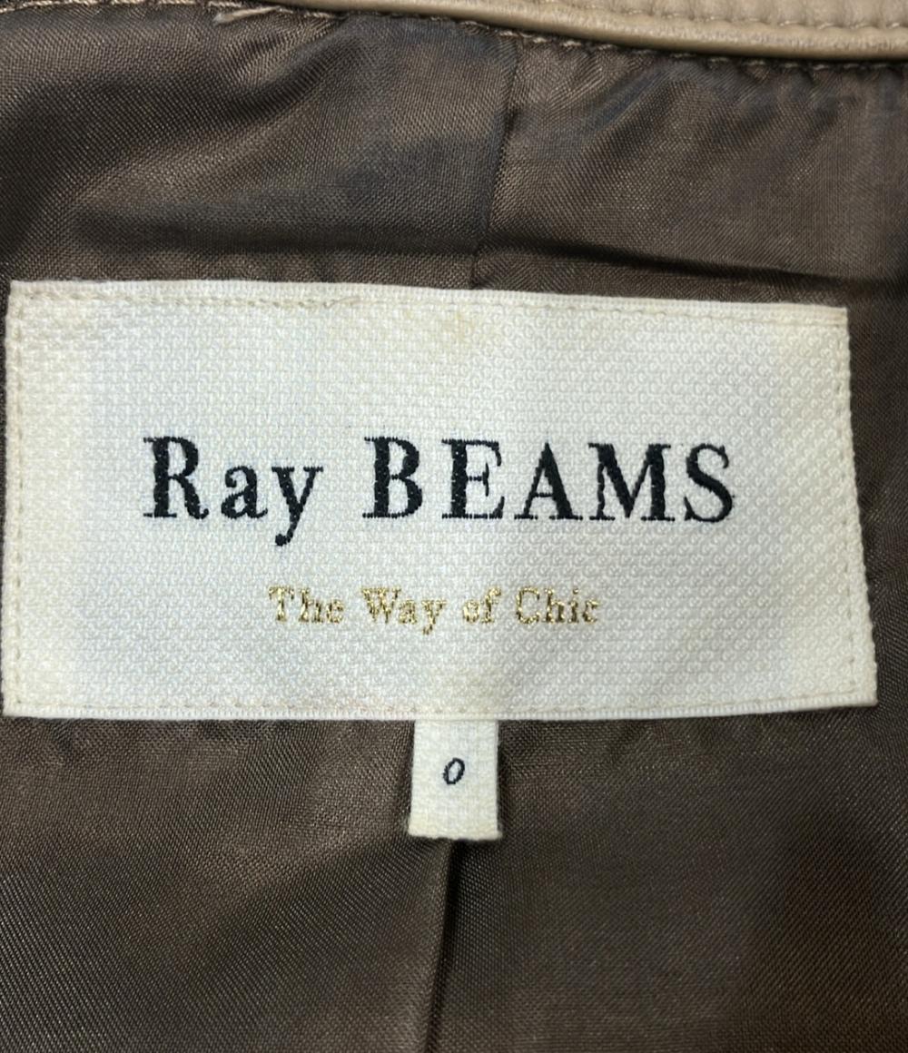 Ray Beams シングルライダースジャケット シープレザー 63-18-0042-690 レディース SIZE 0 (XS) レイビームス