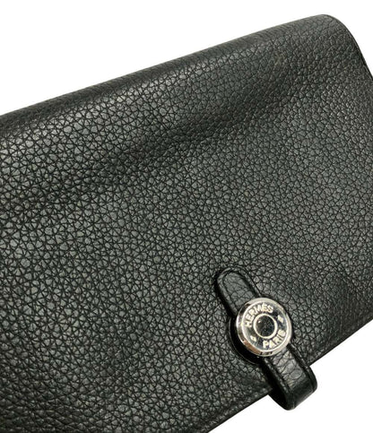 HERMES 長財布 シルバー金具 D刻印 ドゴン GM レディース エルメス