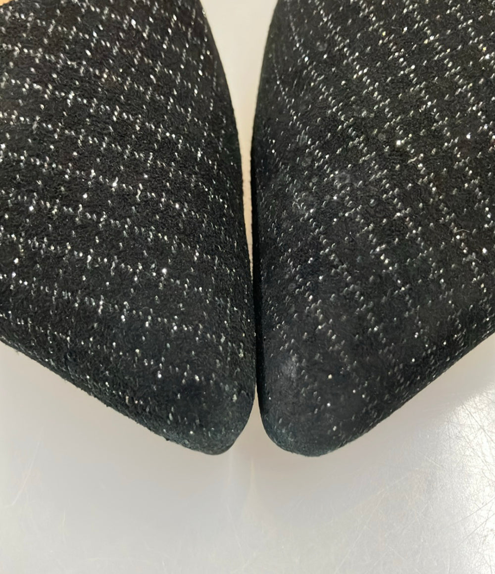 Salvatore Ferragamo パンプス チェック柄 ラメ レディース SIZE 7 D サルヴァトーレフェラガモ