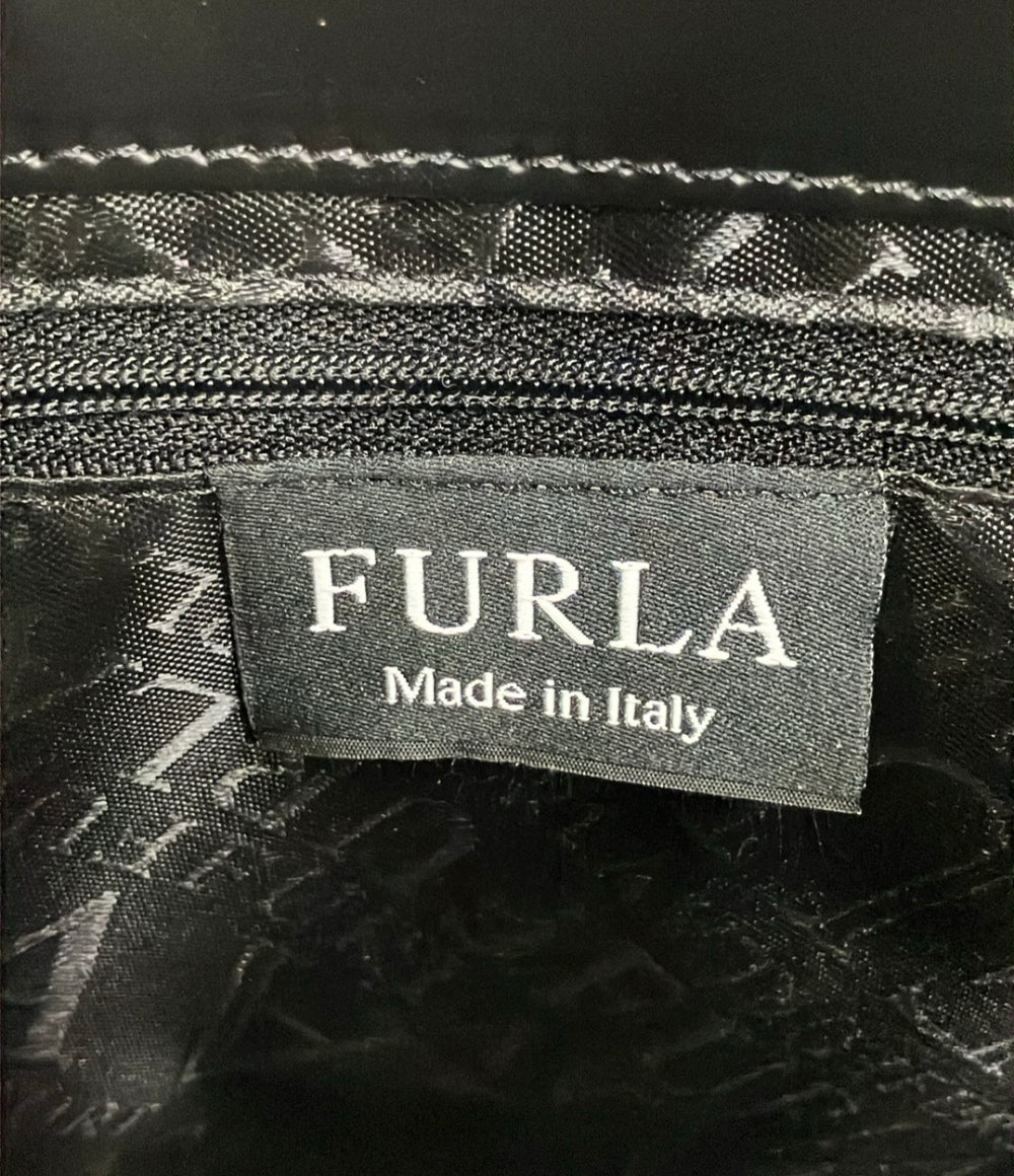 美品 FURLA ハンドバッグ ショルダーバッグ 2WAY 斜め掛け レザー レディース フルラ