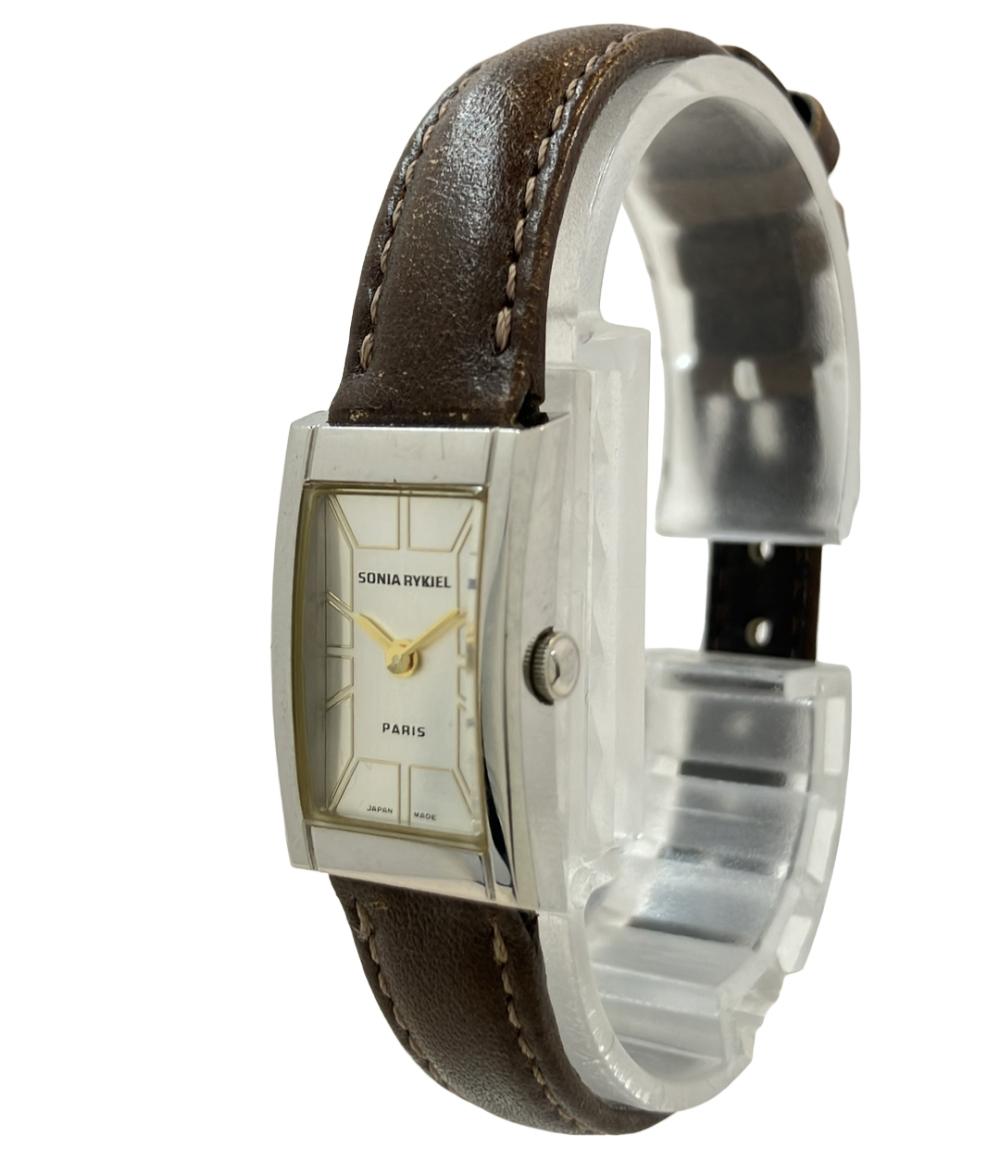 ソニアリキエル 腕時計 クオーツ シルバー SR8021 レディース Sonia Rykiel