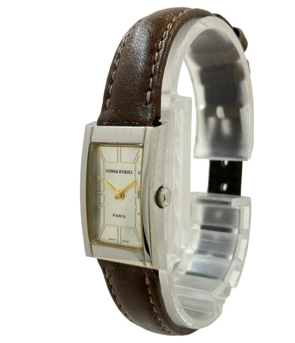 ソニアリキエル 腕時計 クオーツ シルバー SR8021 レディース Sonia Rykiel