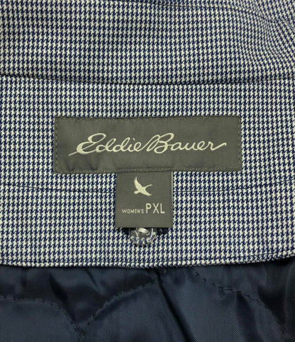 エディー・バウアー 千鳥格子トレンチコート レディース SIZE PXL (XL) Eddie Bauer