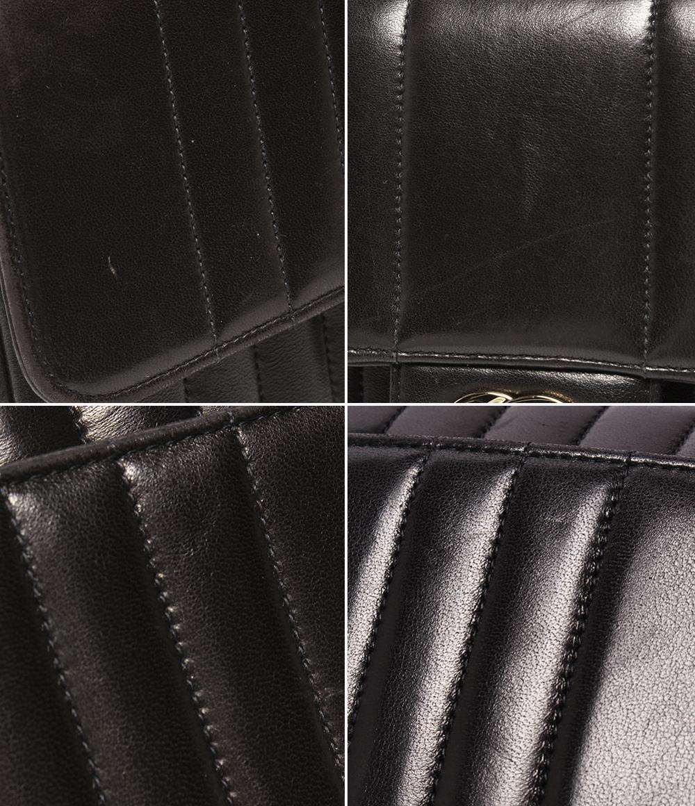 CHANEL チェーンショルダーバッグ ゴールド金具 2番台 シングルチェーン シングルフラップ マドモアゼル レディース シャネル