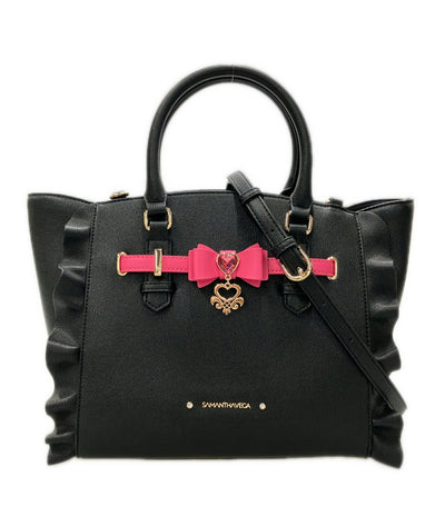 美品 Samantha Vega 2way ハンドバッグ ショルダーバッグ 斜め掛け レディース サマンサベガ
