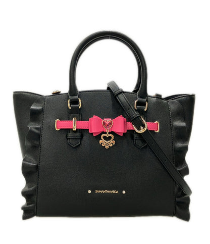美品 Samantha Vega 2way ハンドバッグ ショルダーバッグ 斜め掛け レディース サマンサベガ