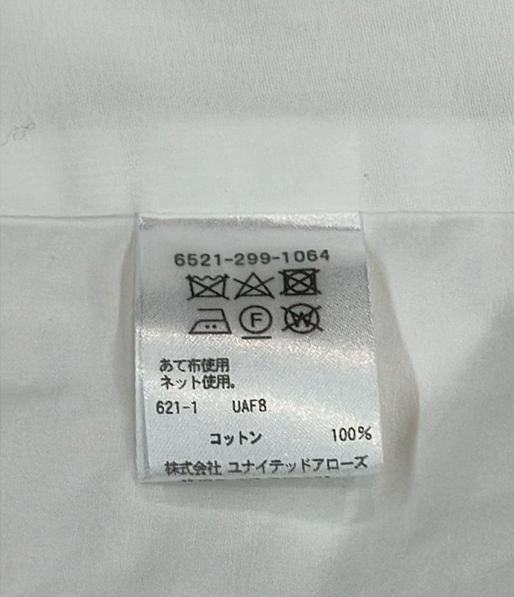 美品 Drawer 長袖シャツ ノーカラー レディース SIZE 38 (M) ドゥロワー