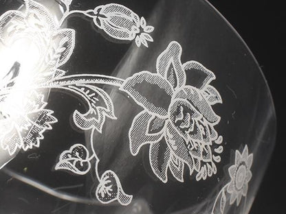 美品 ミントン ワイングラス 2点セット ペア ハドンホール クリスタル Minton