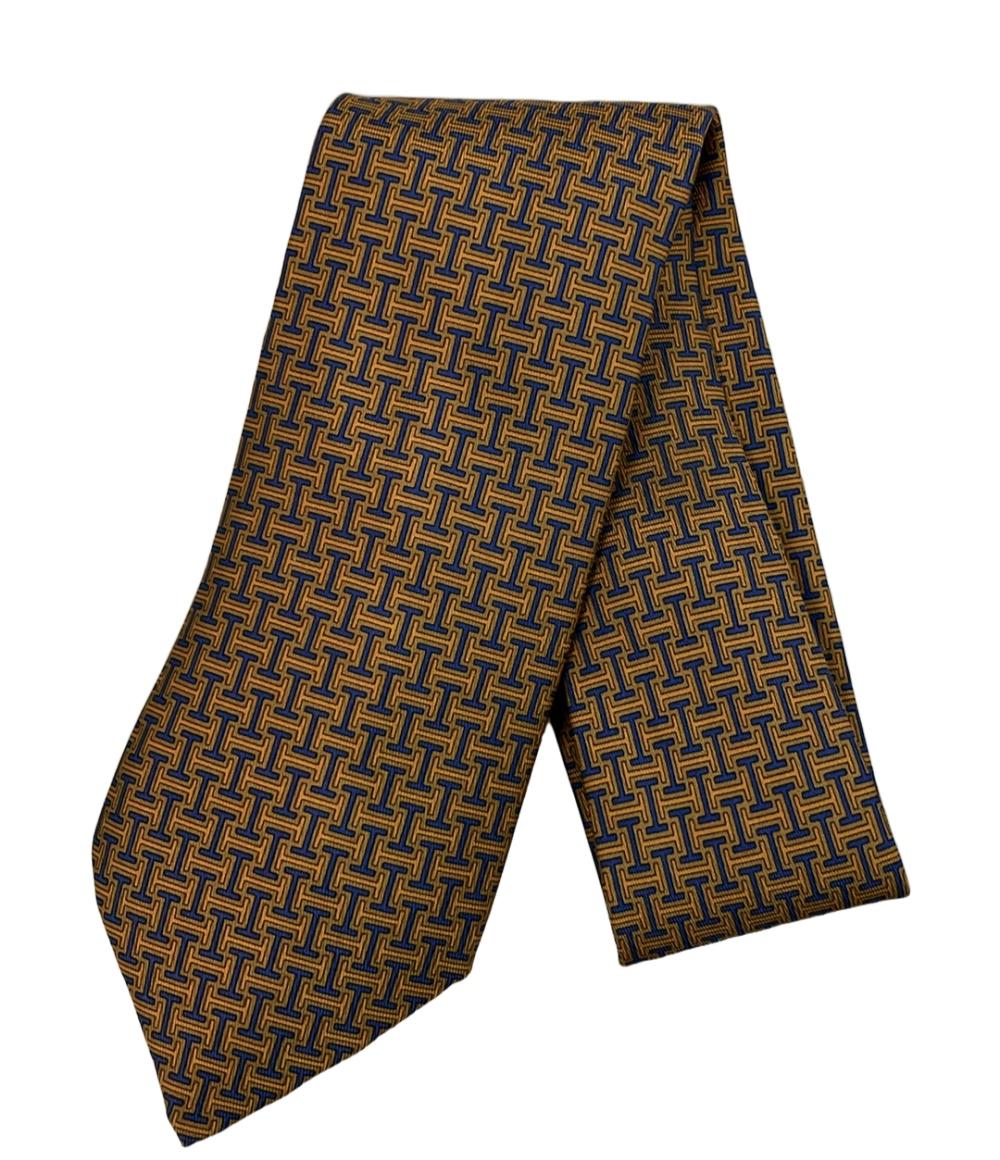 美品 エルメス ネクタイ シルク100% メンズ HERMES