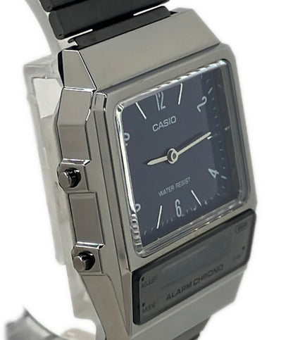 美品 CASIO 腕時計 チプカシ クオーツ ネイビー AQ-800E メンズ カシオ