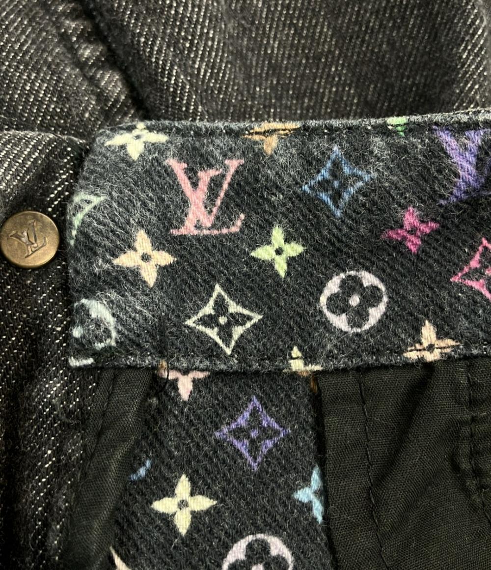 美品 LOUIS VUITTON LV ステッチ デニム パンツ 40 ブラック 美品 LOUIS VUITTON LV ステッチ デニム パンツ 40 ブラック