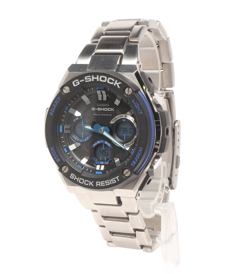 CASIO 腕時計 Gスチール G-STEEL 電波ソーラー G-SHOCK ソーラー ブラック GST-W100D メンズ カシオ