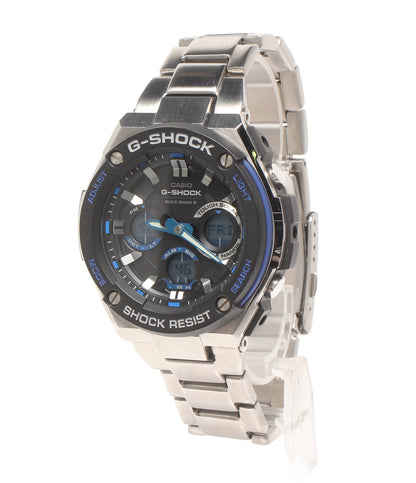 CASIO 腕時計 Gスチール G-STEEL 電波ソーラー G-SHOCK ソーラー ブラック GST-W100D メンズ カシオ