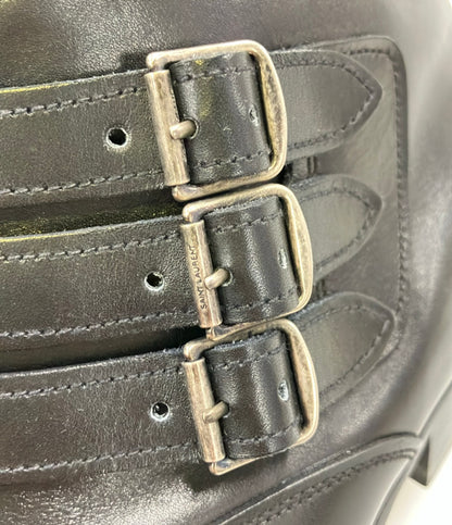 SAINT LAURENT PARIS ショートブーツ レオパード メンズ SIZE 42 (27cm) サンローランパリ