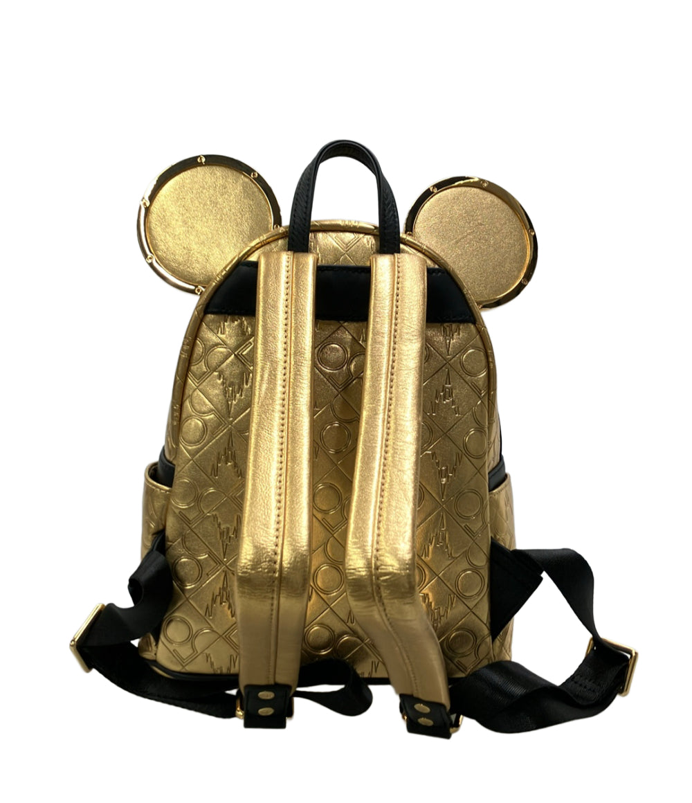 美品 Loungefly Disney リュック WDW 50周年記念 牛革 レディース ラウンジフライ ディズニー